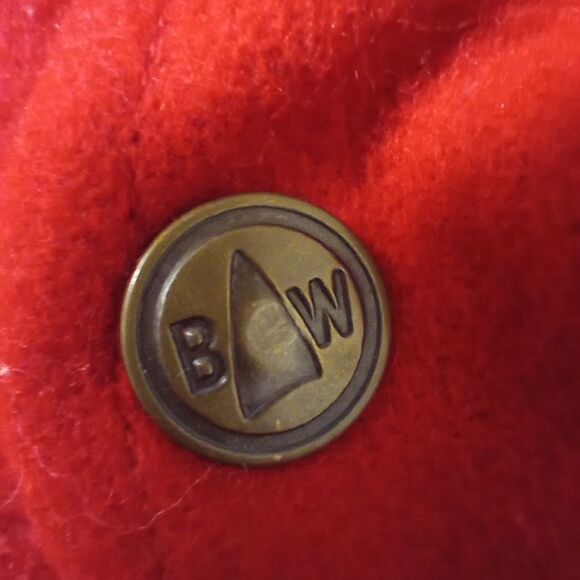 Vintage Boat Works Red Wool Blend Duffle Coat Size Large EUC - Picture 4 of 6